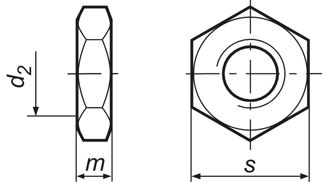 DIN 936  M  14  Güte 04